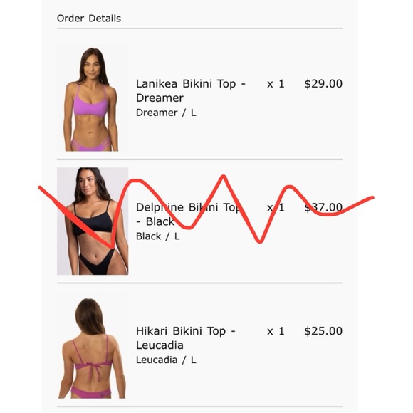 2 jolyn bikini tops large - Picture 3 of 5